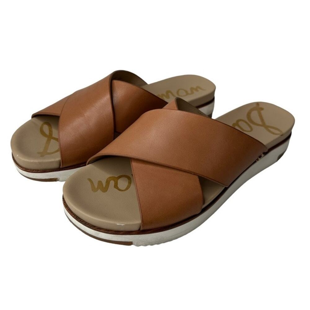 Sam Edelman Audrea Women's Tan Slides Sandals Size US 8 EUR 38